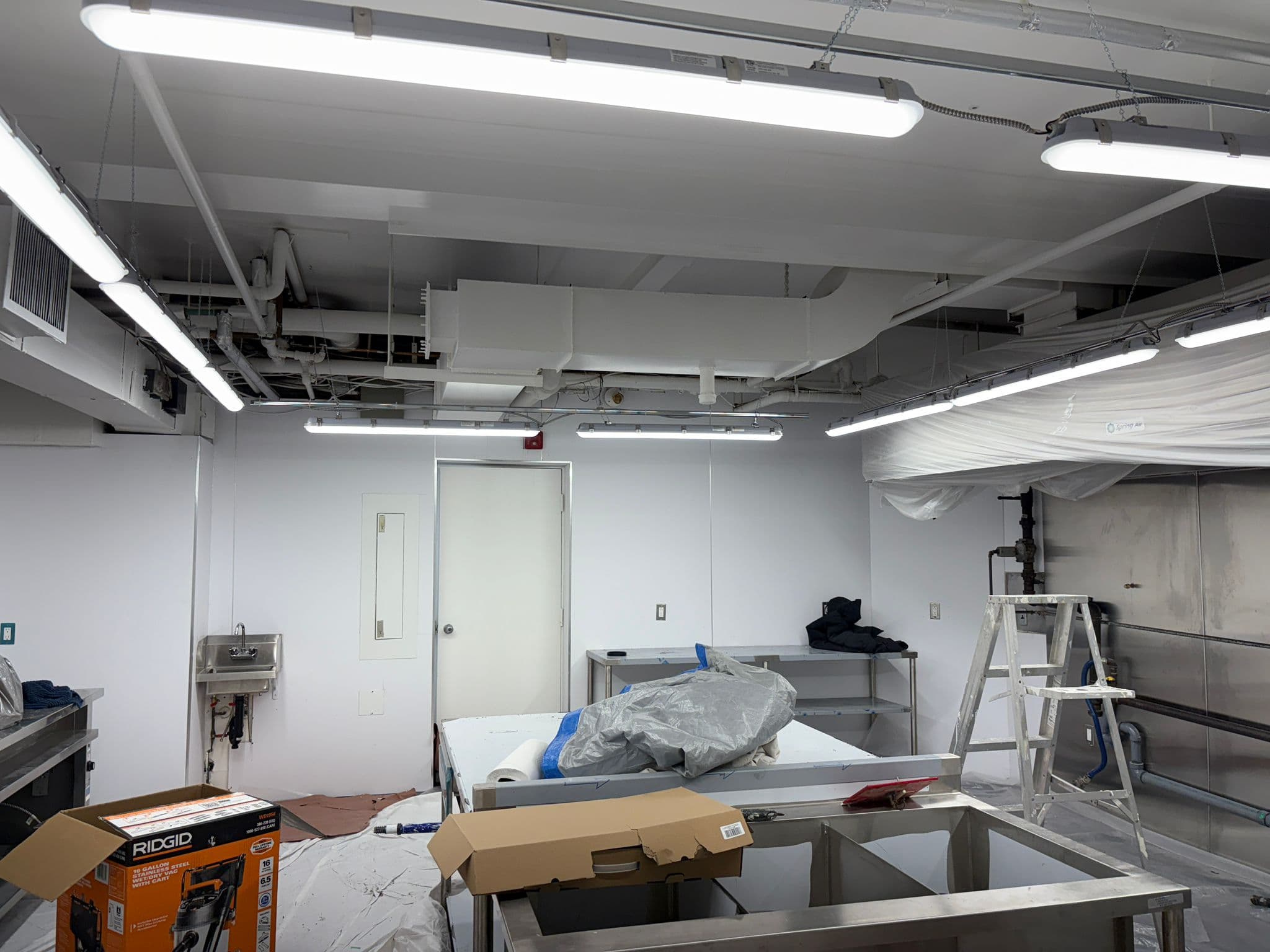Wall finishing work